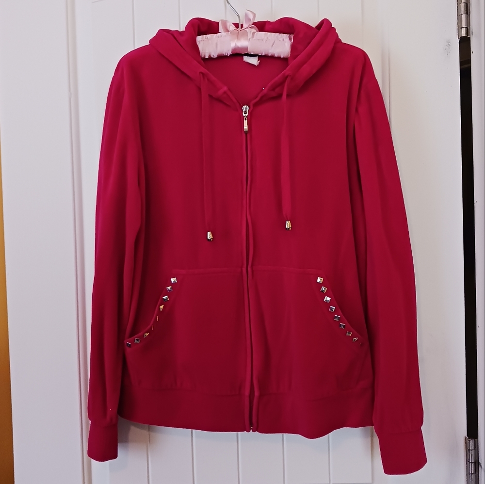 Level Eight Red Full Zip Hoodie